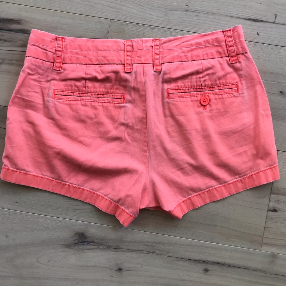 J. Crew Neon Orange Chino Shorts - Picture 6 of 7
